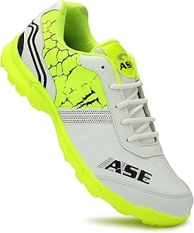 ASE Men's Synthetic Leather Lace-Up Cricket Shoes