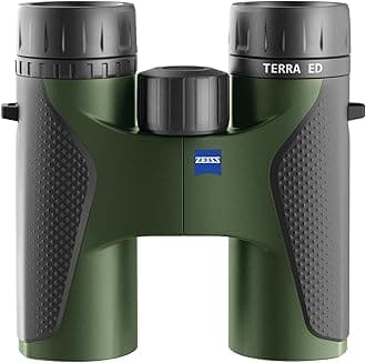 ZEISS Terra ED Pocket Binoculars Compact, Waterproof, and Fast Focusing with Coated Glass for Optimal Clarity in All Weather Conditions for Bird Watching, Hunting, Sightseeing