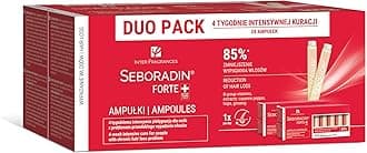 Seboradin Forte Hair Growth Serum Ampoules 28 x 5,5 ml Anti Hair Loss Serum Chronic Hair Loss And Thinning Treatment Natural Extracts and Vitamins Hair And Scalp Treatment Hair Care And Products