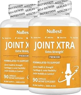 NuBest Joint Xtra - Joint Support Supplement - Joint Health Formula with Triple Joint Strength - Glucosamine, Chondroitin, Turmeric, MSM & Boswellia for Joint Health & Cartilage Health (Pack 2)