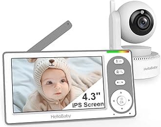 HB6148 Baby Monitor with Camera and Audio, 4.3 Inch Screen, Baby Monitor without WiFi