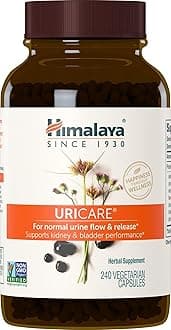 Himalaya UriCare Herbal Supplement, Kidney & Bladder Support, Urinary Tract & Urine Flow Support, Caffeine Free, Non-GMO, Gluten Free, Vegetarian, 240 Capsules, 60 Day Supply