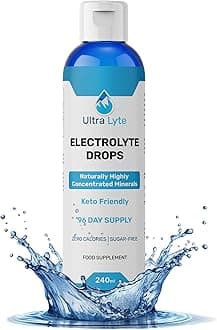 Electrolyte Concentrate - Sugar-free Keto Hydration Drops - Liquid Minerals with Magnesium for Electrolyte Balance Fatigue Reduction Vegan 96 Servings Natural & Highly Concentrated