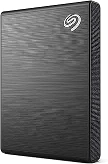 Seagate One Touch SSD 2TB External SSD Portable – Black, speeds up to 1030MB/s, 6mo Mylio Photo+ subscription, 6mo Dropbox Backup Plan​ and Rescue Services (STKG2000400)