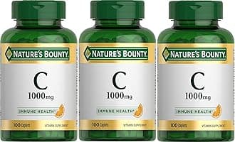 Nature's Bounty Vitamin C, 1000mg, 100 Caplets (Pack of 3)