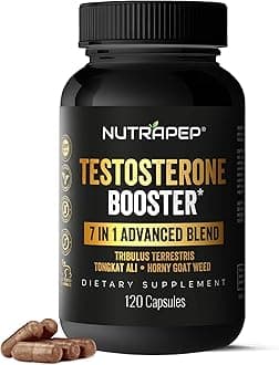 Testosterone Booster Supplement for Men - Natural Energy Enhancement Growth Builder Performance Enhancer - Muscle Building Gym Workout Sports Nutrition & Libido Enhancing Fast Acting Pills for Male