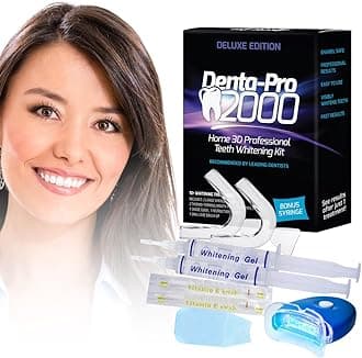 Teeth Whitening Kit - Professional At Home Teeth Whitening - Denta-Pro2000 It's Safe & Affordable - Get Whiter Teeth After Just One Use!