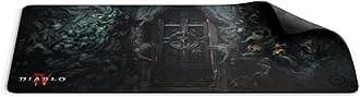 SteelSeriesQcK – Gaming Surface – Diablo® IV Edition – XXL Thick Cloth – Sized to Cover Desks – Optimized For Gaming Sensors - (900mm x 400mm x 4mm)