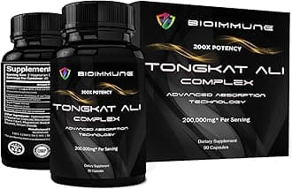 Longjack Tongkat Ali Ultra Concentrated Purified Extract Capsules | Strength Muscle Mass, Drive, Performance