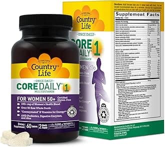 CORE Daily-1 for Women 50+ Multivitamin - Formulated for Women Over 50, Complete Daily Nutrition with Women's Health Blend, Coenzymated B Vitamins, Probiotics, and Digestive Enzymes