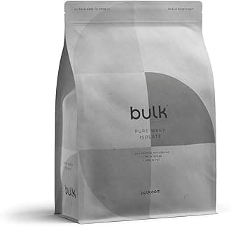 BulkPure Whey Protein Isolate, Protein Powder Shake, Unflavoured, 5 kg, Packaging May Vary