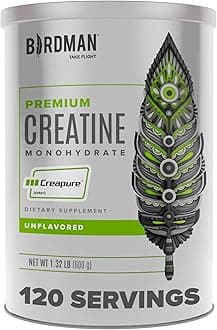 BIRDMAN High-Purity Creatine Monohydrate Unflavored Powder, Pre-Workout, High Performance | 600g