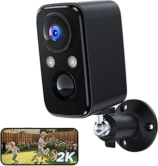 BECAMSO Security Cameras Wireless Outdoor Battery: 2K WiFi Camera Indoor for Home Security System - CCTV Camera Waterproof Night Vision Camaras de Seguridad para Casa Inalambricas