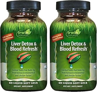 Irwin Naturals Liver Detox & Blood Refresh — Herbal Whole-Body Cleanse, 60 Liquid Soft-Gels - 2 Pack