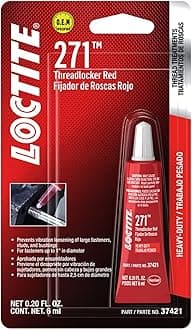 37421 271 Red Heavy Duty Threadlocker, 6-Milliliter Tube