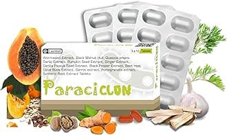 - Paraciclon Ayurvedic Body Detox, Cleanse, Purification, Detoxification Support | Helps Reduce Heavy Metals, Infections, Residues, Flush Toxins & Harmful Microbes | Wormwood, Black Walnut Hull & Quassia Amara | Garlic, Pumpkin Seed, Papaya Seed & Spice Extract Blend - 30 Tablets
