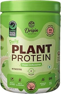 100% Natural Plant Protein Powder, Ranked Best Vegan Protein by Independent Scientific Research, Easy to Digest, Unflavoured with 25g Plant Based Protein, No Added Sugar, 250g