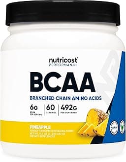 NutricostBCAA Powder- 2:1:1 (Pineapple) 60 Servings