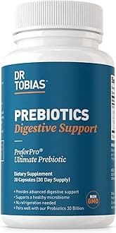 Prebiotics, Helps Digestion & Gut Health, Feed Good Probiotic Bacteria, Boost Gut Immune Function, Vegan & Non-GMO Gut Health Supplements for Men and Women, 30 Capsules, 30 Servings
