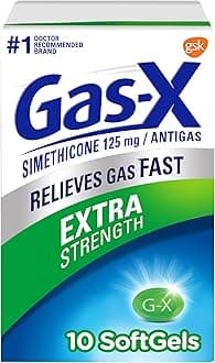 Extra Strength Gas Relief Softgels with Simethicone 125 mg - 10 Count