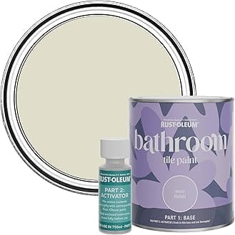 Beige Water-Resistant Bathroom Tile Paint in Matt Finish - Relaxed Oats 750ml