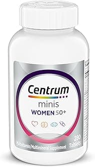 Centrum Minis Silver Women's Multivitamin for Women 50 Plus, Multimineral Supplement with Vitamin D3, B Vitamins, Non-GMO Ingredients, Supports Memory and Cognition in Older Adults - 280 Ct