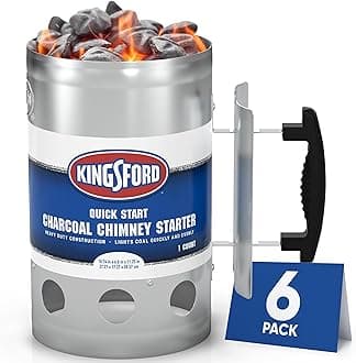 Kingsford BB0466PCS6 BBQ Chimney Starter, 6 Count, Silver