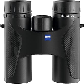 Terra ED Binoculars 8x32 Waterproof, and Fast Focusing with Coated Glass for Optimal Clarity in All Weather Conditions for Bird Watching, Hunting, Sightseeing, Black