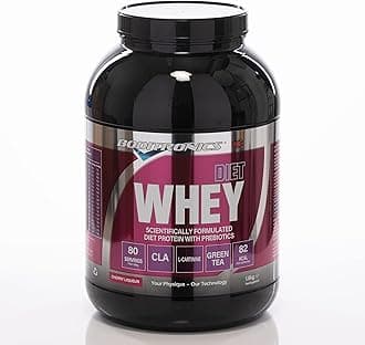 – Boditronics Diet Whey Protein Powder with High Protein Blend and High doses of CLA, Vitamins C & E for Lean whey Protein Shake Powder (Cherry Liqueur, 1.8kg)