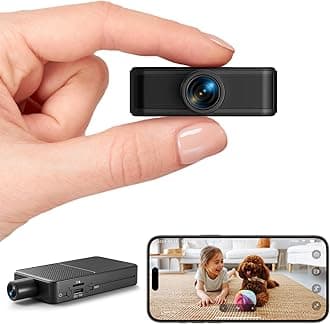 Mini Camera Wireless | HD Nanny Cam, 10hr Continuous Recording WiFi Small Camera, FREE Cloud & SD Storage, No WiFi Needed Mini Camera, Night Vision& Motion Detection for Pet/Baby/Nanny Surveillance