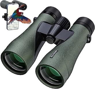12X50 Professional HD Binoculars for Adults with Phone Adapter, High Power Binoculars with BaK4 Prisms, Super Bright Binoculars