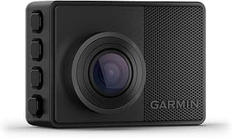 Garmin Dash Cam 67, 1440p HD Video, 180-degree Field of View, Voice Controlled, Pocket Size Dash Camera, Automatic Recording, Incident Detection with GPS, Dual USB charger included