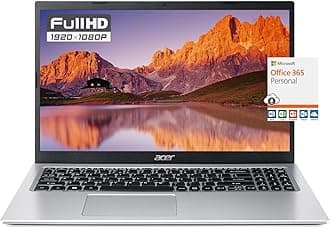 acer Aspire Slim Laptop for Business Student, 15.6" FHD Display, Intel Celeron N Series Processor, 12GB RAM 256GB SSD, WiFi, Webcam, RJ-45, USB Type-A&C, Windows 11, 1-Year Microsoft 365 +Mousepad