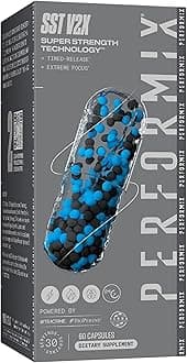 PERFORMIX - SST V2X - Pre Workout - 300 mg Caffeine - Energy Supplements - No Crash - Fitness Goals - Nootropic - Timed-Release for All Day Focus, Mood & Energy Boost - Men & Women - 60 Capsules