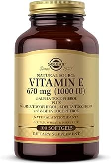 Vitamin E 670 mg (1000 IU), 100 Mixed Softgels - Natural Antioxidant, Skin & Immune System Support - Naturally-Sourced Vitamin E - Gluten Free, Dairy Free - 100 Servings