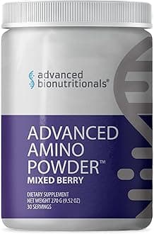 - Advanced Bionutritionals – Advanced Amino Powder, Amino Acid Supplement, Build Muscle, Post Workout Recovery, Energy,Non-GMO, Gluten Free, Dairy Free, Vegan (30 Servings)