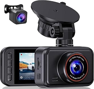 E-YEEGER Dash Cam Front and Rear, 2.5K Dual Dash Camera for Cars, 2560P Mini Car Camera, 2 inch IPS Screen, WDR Night Vision, 24 Hours Parking Monitor, G-Sensor, Support 256 GB Max