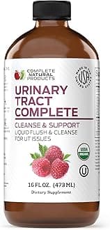 Complete Natural Urinary Tract Complete 12oz - Liquid Supplement for Urinary Tract Health with Organic Cranberry, D-Mannose, Beet Root, Fennel Seed, and Turmeric