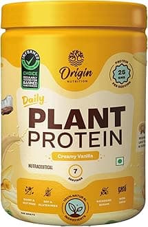 100% Natural Plant Based Protein Powder, Ranked Best Vegan Protein By Independent Scientific Research, Easy to Digest Vanilla Flavour with 25g per serve Plant Based Protein, Gluten Free, Dairy Free, No Added Sugar, Soy Free, Non - GMO,7 Servings, 278g
