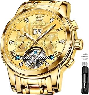 – Gold Automatic Mechanical Luxury Dress Tourbillon Wrist Watches for Men