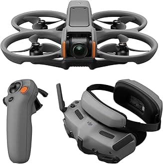 Avata 2 Fly More Combo (1 Battery), FPV Drones with Camera for Adults 4K, Immersive Experience, Built-in Propeller Guard, Easy Flip/Roll, FAA Remote ID Compliant, POV Content Drone, Black