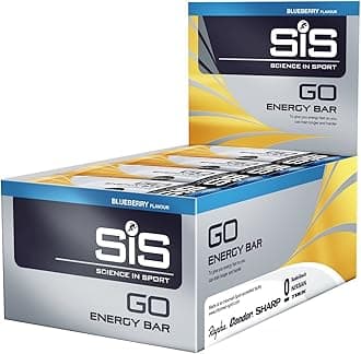GO Energy Bar | 26g Carbohydrates | 4.5g Protein | Easily Digestible | High Carb Snack | Blueberry Flavour | 30 Pack