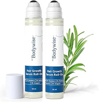 Be Bodywise 3% Redensyl & Rosemary Hair Growth Serum (Roll On) | Pack of 2 |with 2% Anagain | Thicker & Stronger Hair | Prevents Hairfall & Stimulates Hair Follicles | For All Hair Types | 50ml each