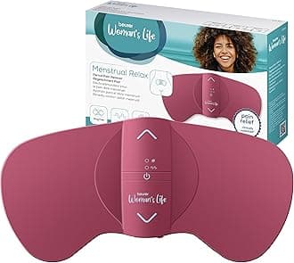 EM50 Menstrual Relax, TENS & Heat for Natural Menstrual Pain Relief, Suitable for Endometriosis, 15 Intensity Levels, Rechargeable Battery, Wear Under Clothes, Medical Device