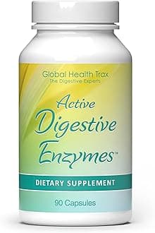 Global Health Trax - Active Digestive Enzymes Supplement, 90 Capsules - Comprehensive Digestive Support with Enzymes to Promote Healthy Digestion for Men and Women