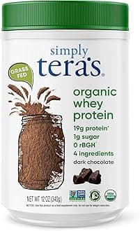 tera's: Organic Whey Protein, Fair Trade Certified Dark Chocolate Cocoa, 12 oz