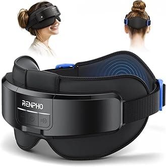 Head & Eye Massager with Heat, Eyeris Masc Heated Head & Eye Mask for Relaxation, Head Massager for Forehead, Occiput and Temple, Birthday Gifts for Women Men