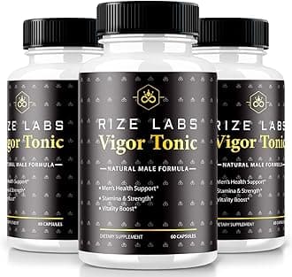 rize labs (Pack of 3 Emperor's Vigor Tonic for Men, All-Natural Male Formula, Original Supplement to Support Overall Health and Performance, Official Reviews (180 Capsules)