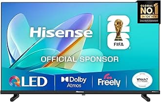40" 40E5QTUK QLED FHD Smart TV - Quantum Dot Colour, Full HD, Dolby Atmos, Sports Mode, Games Mode, Dual Position Stand with Freely, Disney +, YouTube, Netflix