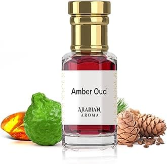 Arabian Aroma Purple Oud Attar | Oriental Oud Attar with Saffron & Pink Peppercorn | Luxurious Ittar | Long-Lasting Alcohol-Free | 100% Perfume | Oil-Based Itra Perfume for Men & Women (6ml)